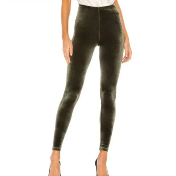 Commando Pants - Commando Control Dark Green Velvet Leggings sz M